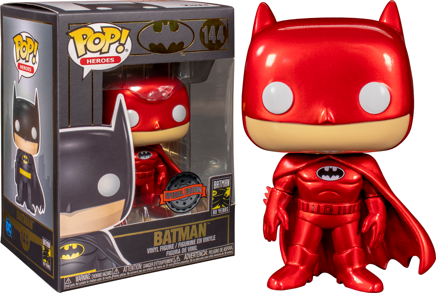 Batman - Batman Red Metallic 80th 
