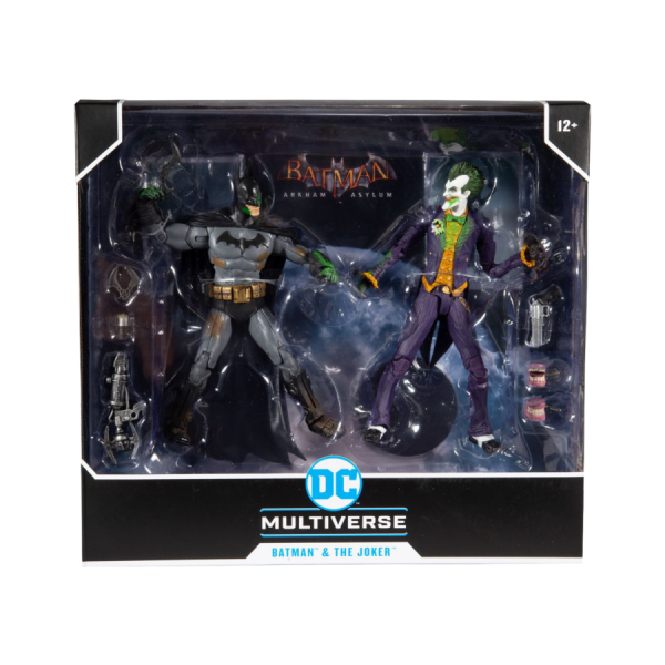 Batman Arkham Asylum - Batman & Joker 7" Action Figure 2-pack