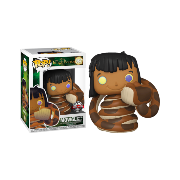 Jungle Book - Mowgli with Kaa US Exclusive Pop! Vinyl