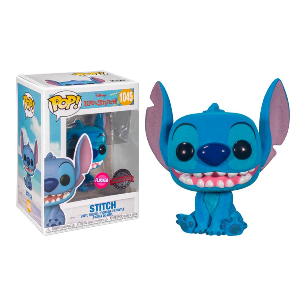 stitch flocked funko pop