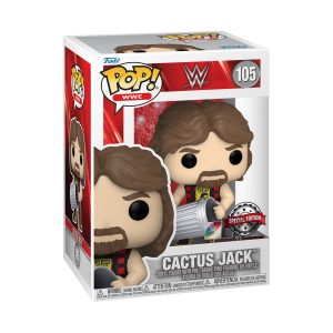 WWE - Cactus Jack with Trash Can Pop! Vinyl with Enamel Pin