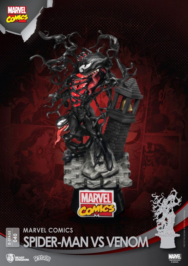 Beast Kingdom D Stage Marvel Comics Spiderman vs Venom