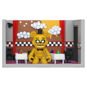 Five Nights at Freddy's - Stage With Gold Freddy Snaps! Playset