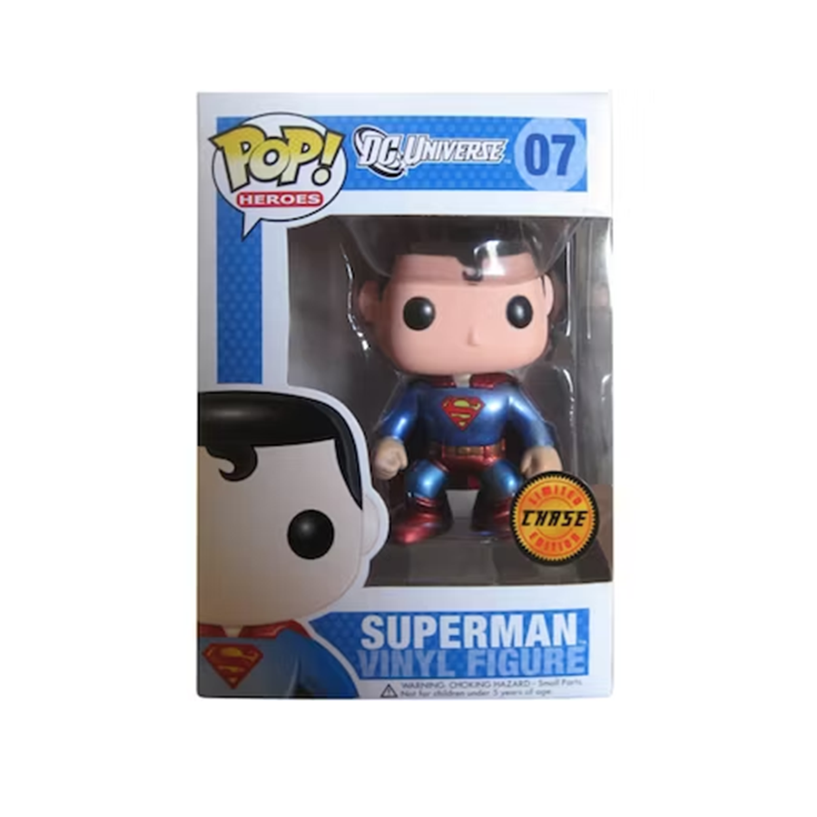 Superman DC Universe Chase Metallic #07 Limited Edition Pop! Vinyl (Vaulted)